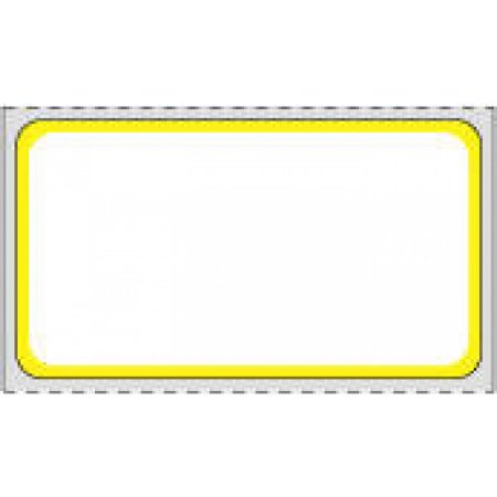 Precision Dynamics Blank Label Thermal Label White / Yellow Paper 1-1/4 X 2-1/4 Inch - Case of 8000 - THERMDYB18-CS