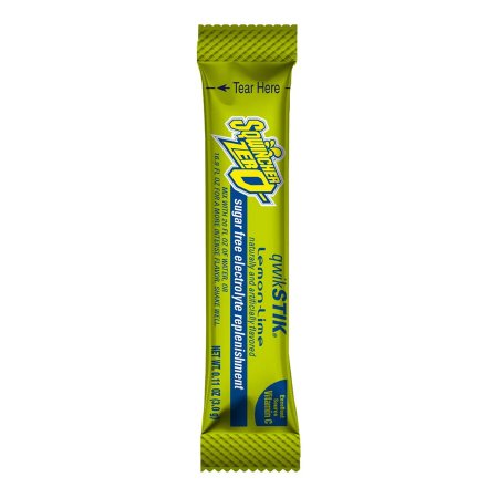 Kent Precision Foods Oral Electrolyte Solution Sqwincher® Quik Stik® Zero Lemon-Lime Flavor 0.11 oz. Electrolyte - Bag of 50 - 159060106-BG