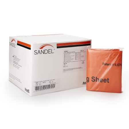 Sandel Medical Industries Patient Transfer Sheet Z-Slider™ Orange 45 X 53 Inch - Case of 48 - 2101-CS