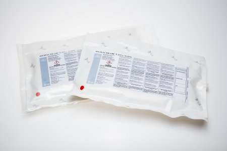Veltek Associates Hypo-Chlor® Surface Disinfectant Cleaner Premoistened Cleanroom Manual Pull Wipe 20 Count Soft Pack Bleach Scent Sterile - Case of 100 - VEL9-12X12-S-3025-CS