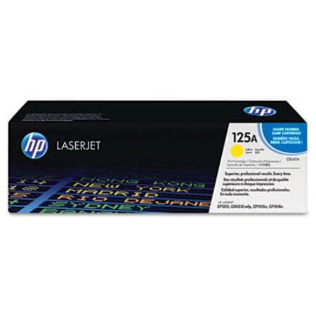 HP HP 125A, (CB542A) Yellow Original LaserJet Toner Cartridge - Each - HEW-CB542A-EA