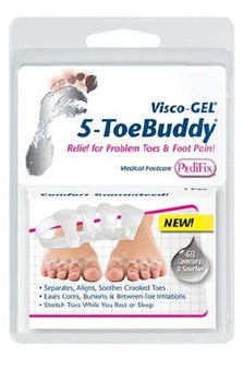 Pedifix Toe Spacer Visco-GEL® 5-ToeBuddy® Toe - Pair - P1114-PR