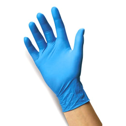 Nasco Healthcare Exam Glove Adenna® NPF Medium NonSterile Nitrile Standard Cuff Length Fully Textured Blue Not Rated - Box of 100 - C20031-BX