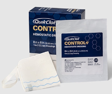 Teleflex LLC Hemostatic Dressing QuikClot Control+® 8 X 8 Inch 1 per Pack Sterile - Box of 10 - 4010-BX