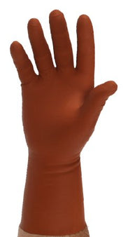 Wolf X-Ray Radiation Reducing Glove Sensi Flex Size 7 Sterile Pair Latex / Lead Extended Cuff Length Fully Textured Brown Not Chemo Approved - Each - 12408-7.0-EA