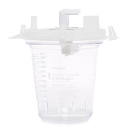 McKesson Suction Canister McKesson 1200 mL Pour Lid - Case of 32 - 16-43203-01-CS