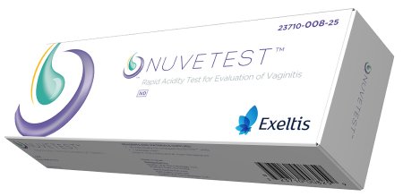 Exeltis USA INC Sexual Health Test Kit NuveTest™ Rapid Acidity Test Bacterial Vaginosis (BV) / Trichomoniasis Test Vaginal Secretion Sample 25 Tests CLIA Waived - Box of 25 - 23710-008-25-BX