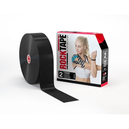 Patterson Medical Supply Kinesiology Tape Rock Tape® Black 2 Inch X 35 Yard Cotton / Nylon NonSterile - Roll of 1 - 081678903-RL