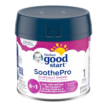 Nestle Healthcare Nutrition Infant Formula Gerber® Good Start® SoothePro 19.4 oz. Canister Powder Fussiness / Gas / Crying - Case of 4 - 5000048723-CS