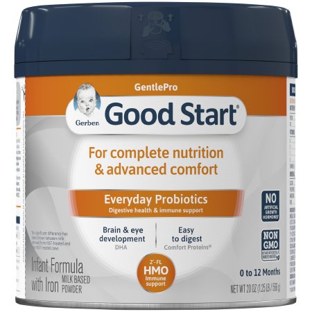 Nestle Healthcare Nutrition Infant Formula Gerber® Good Start® GentlePro 20 oz. Canister Powder - Case of 4 - 5000026588-CS