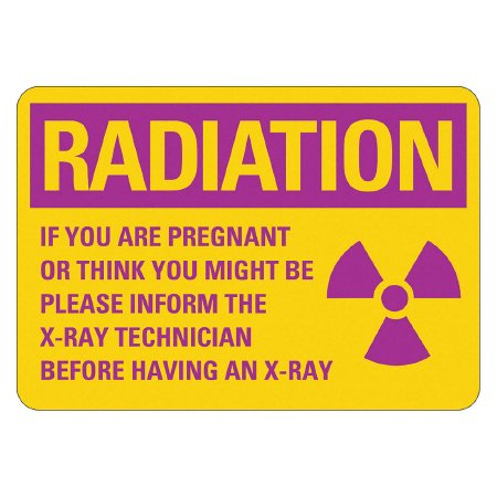 Grainger Door Sign Caution LYLE Radiation Area - Each - 484H65-EA