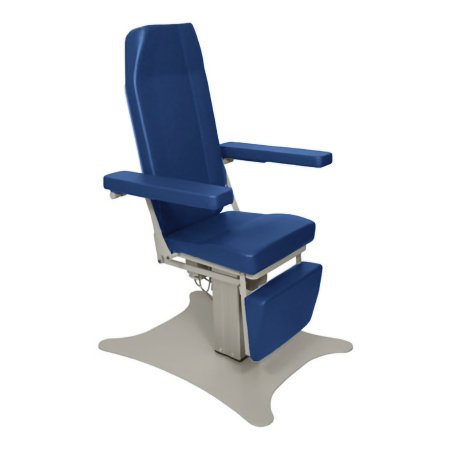 UMF Medical Power Blood Drawing Chair Model 8678 Self Leveling Armrests Midnight Blue - Each - 8678-EA