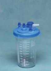Cardinal Rigid Suction Canister Medi-Vac® Guardian™ PPV 1200 mL Sealing Lid - Case of 40 - 65651-412-CS