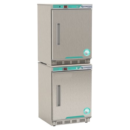 Horizon Scientific Inc Refrigerator / Freezer Corepoint™ Scientific White Diamond Series Laboratory Use 9 cu.ft. 2 Stainless Steel Swing Doors Cycle / Manual Defrost - Each - PRF092SSS/0-EA