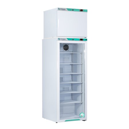 Horizon Scientific Inc Refrigerator / Freezer Corepoint™ Scientific White Diamond Series Laboratory Use 12 cu.ft. 2 Swing Doors; 1 Glass, 1 Solid Automatic / Cycle Defrost - Each - PRF122WWG/0-EA