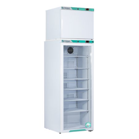 Horizon Scientific Inc Refrigerator / Freezer Corepoint™ Scientific White Diamond Series Laboratory Use 12 cu.ft. 2 Swing Doors; 1 Glass, 1 Solid Automatic / Cycle Defrost - Each - PRF122WWG/0A-EA