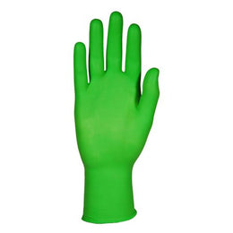 R3 Safety Exam Glove N-DEX® Free X-Large NonSterile Nitrile Standard Cuff Length Smooth Fluorescent Green Not Rated - Case of 2000 - 7705PFT-XL-CS