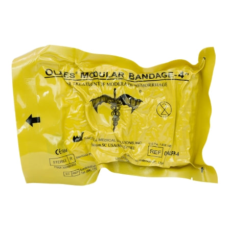 Tactical Medical Solutions Inc Trauma Dressing Olaes® 4 Inch X 3-1/5 Yard 1 per Pack Sterile 4-Ply Roll Shape - Each - OALFP-4-EA