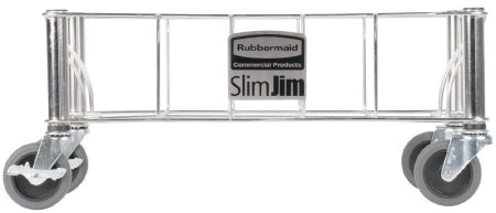 RJ Schinner Co Dolly Rubbermaid® Slim Jim® 4 Casters Without Handle Chrome - Case of 2 - 1968468-CS