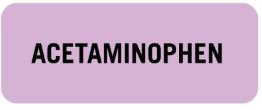 United Ad Label Drug Label UAL™ Anesthesia Label Acetaminophen Lavender 7/8 X 2-1/4 Inch - Roll of 1 - ULIV722-RL