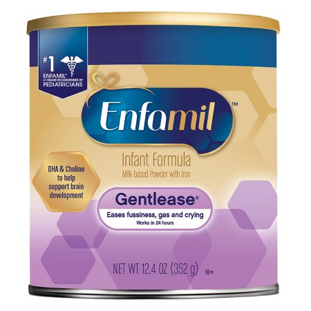 Mead Johnson Infant Formula Enfamil® Gentlease® 12.4 oz. Can Powder Milk-Based Fussiness / Gas / Crying - Case of 6 - 174101-CS