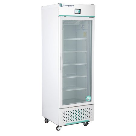 Horizon Scientific Inc Refrigerator Corepoint™ Scientific White Diamond Series Laboratory and Pharmacy Use 16 cu.ft. 1 Swing Glass Door Cycle Defrost - Each - NSWDR161WWG/0-EA