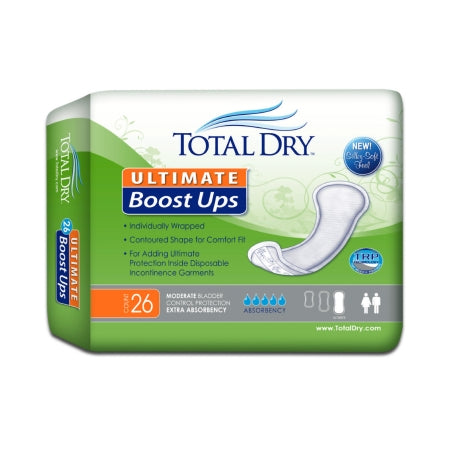 Secure Personal Care Products Booster Pad TotalDry™ Ultimate Boost Ups 16-1/2 Inch Length Moderate Absorbency Polymer Core One Size Fits Most - Bag of 26 - SP1599-BG