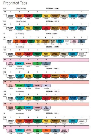Omnimed Divider Set 8-1/2 X 11 Inch Medical Information - ST/16 - 220910-ST