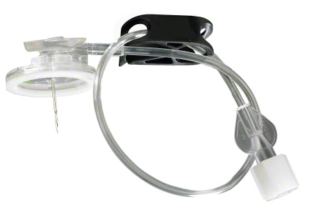 B. Braun Port Access Infusion Needle Surecan™ Safety II 19 Gauge 0.6 Inch 7-1/2 Inch Tubing Without Port - Case of 100 - 4447000-02-CS
