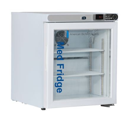 Horizon Scientific Inc Temperature Cabinet ABS® Pharmaceutical 1 cu.ft. 1 Glass Door Cycle Defrost - Each - CRT-ABT-HC-UCFS-0104G-EA