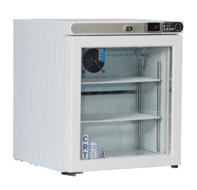 Horizon Scientific Inc Temperature Cabinet ABS® Pharmaceutical 1 cu.ft. 1 Glass Door Left Hinged Cycle Defrost - Each - CRT-ABT-HC-UCFS-0104G-LH-EA