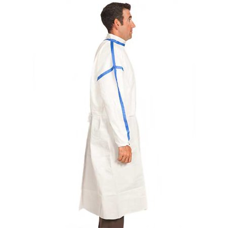 TrueCare Biomedix Chemotherapy Procedure Gown 3X-Large White Sterile ASTM F739-12 Disposable - CT/50 - TCBA54ST-XXXL-CT