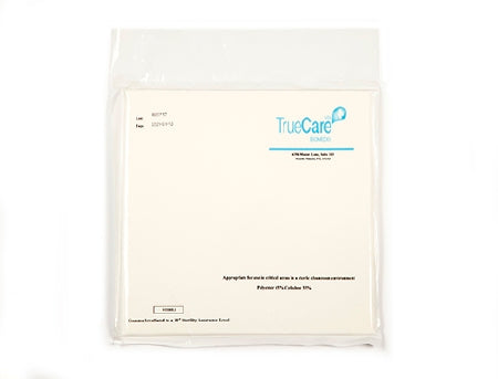 TrueCare Biomedix Cleanroom Wipe ISO Class 5 White Sterile Cellulose Blend 12 X 12 Inch Disposable - Pack of 8 - TCBWIP12SP-20-PK