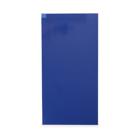 Connecticut Clean Room Adhesive Floor Mat Poly Tack 18 x 36 Inch Blue Polyethylene Film - Case of 120 - K-101B-CS