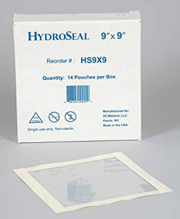 2G Medical LLC IV Site Barrier Protector HydroSeal 9 X 9 Inch - Case of 140 - HS9X9-CS