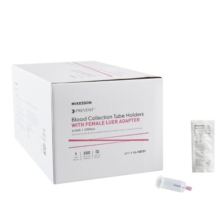 McKesson Blood Transfer Device with Female Luer Adapter McKesson For the Needleless Transfer of Blood - Box of 200 - 16-FBT01-BX