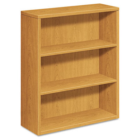 HON® 10500 Series Laminate Bookcase, Three-Shelf, 36w x 13.13d x 43.38h, Harvest - Each - HON-105533CC-EA