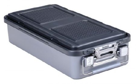 V. Mueller Sterilization Container with Lid Genesis® 8-2/5 X 12-2/5 X 25-1/5 Inch Outside Diameter - Each - CD7-9B-EA