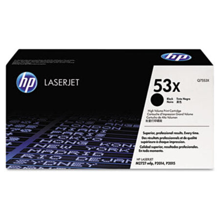 HP HP 53X, (Q7553X) High-Yield Black Original LaserJet Toner Cartridge - Each - HEW-Q7553X-EA