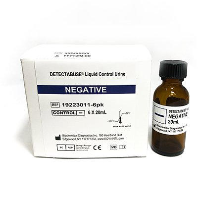 Kova International Drugs of Abuse Control Detectabuse® Urine Negative Level 6 X 20 mL - Pack of 6 - 19223011-6PK-PK
