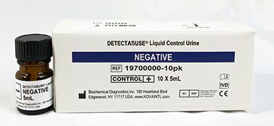 Kova International Drugs of Abuse Control Detectabuse® Urine Negative Level 10 X 5 mL - Pack of 10 - 19700000-10PK-PK