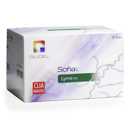Quidel Other Infectious Disease Test Kit Sofia® 2 Fluorescence Immunoassay (FIA) Lyme Disease Test Whole Blood Sample 15 Tests CLIA Waived for Fingerstick Whole Blood - KT/15 - 20319-KT