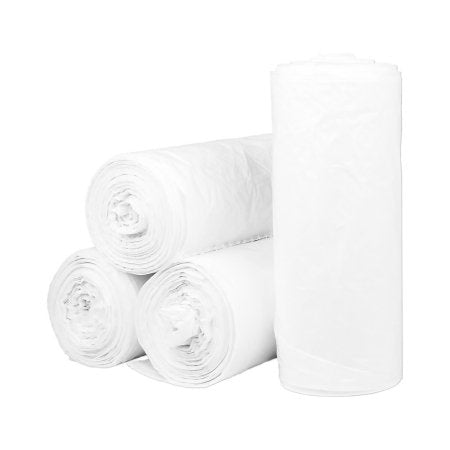 McKesson Trash Bag McKesson 45 gal. White LLDPE 0.80 mil 40 X 46 Inch Star Seal Bottom Coreless Roll - Case of 100 - WSL4046XHW-CS