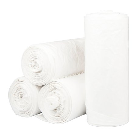 McKesson Trash Bag McKesson 60 gal. White LLDPE 0.70 mil 38 X 58 Inch Star Seal Bottom Coreless Roll - Case of 100 - WSL3858XHW-2-CS