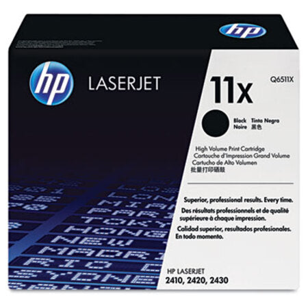 HP HP 11X, (Q6511X) High-Yield Black Original LaserJet Toner Cartridge - Each - HEW-Q6511X-EA