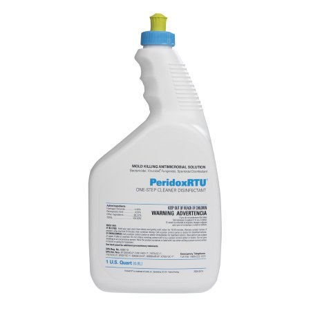 Connecticut Clean Room PeridoxRTU® Sporicidal Surface Disinfectant Cleaner Peroxide Based Manual Pour Liquid 32 oz. Bottle Vinegar Scent Sterile - Case of 6 - CR85335IR-CS