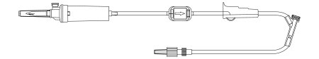 McKesson Primary IV Administration Set MedStream Gravity 1 Port 20 Drops / mL Drip Rate With Filter 108 Inch Tubing - Case of 300 - MS716P-CS