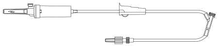McKesson Primary IV Administration Set MedStream Gravity 1 Port 20 Drops / mL Drip Rate Without Filter 103 Inch Tubing - Each - MS719P-EA