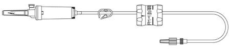 McKesson Primary IV Administration Set MedStream Gravity Without Ports 20 Drops / mL Drip Rate With Filter 92 Inch Tubing - Case of 300 - MS755-CS