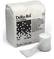 BSN Medical Cast Padding Undercast Delta-Rol® 4 Inch X 4 Yard Synthetic NonSterile - Bag of 12 - 6884-BG